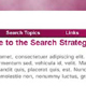Search Strategy website.