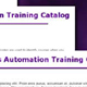 Patent Business Automation Training Catalog website.